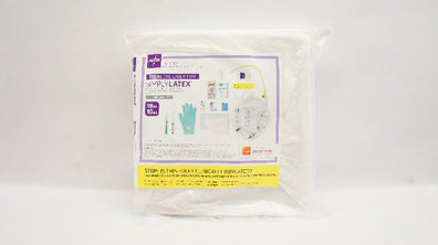 Medline URO170218SQ Silicone-Elastomer Latex 1-Layer Foley Cath.Tray/Urine Meter